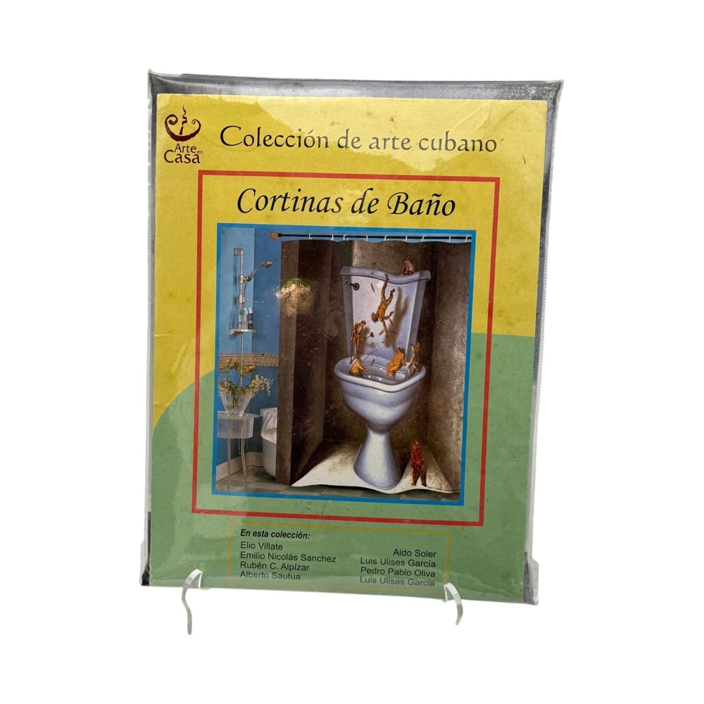 Shower Curtain Surreal Toilet Bathroom Ruben Alpizar Cuba Museum New